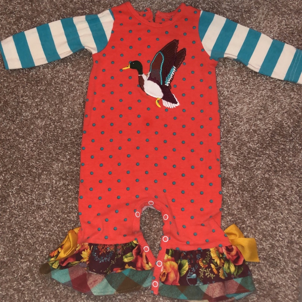 6:9 mallard romper
